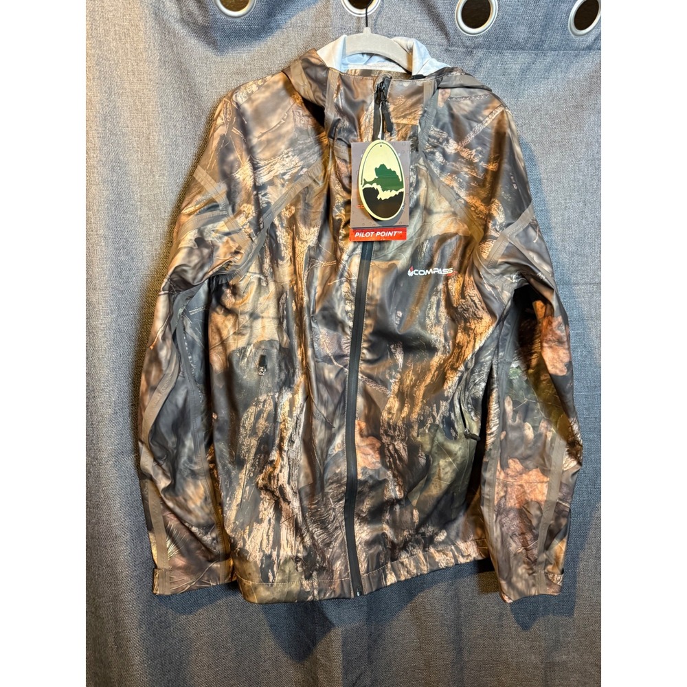 Compass 360 Pilot Point Camo Jacket Mens Medium Waterproof Hooded PP22105C-91